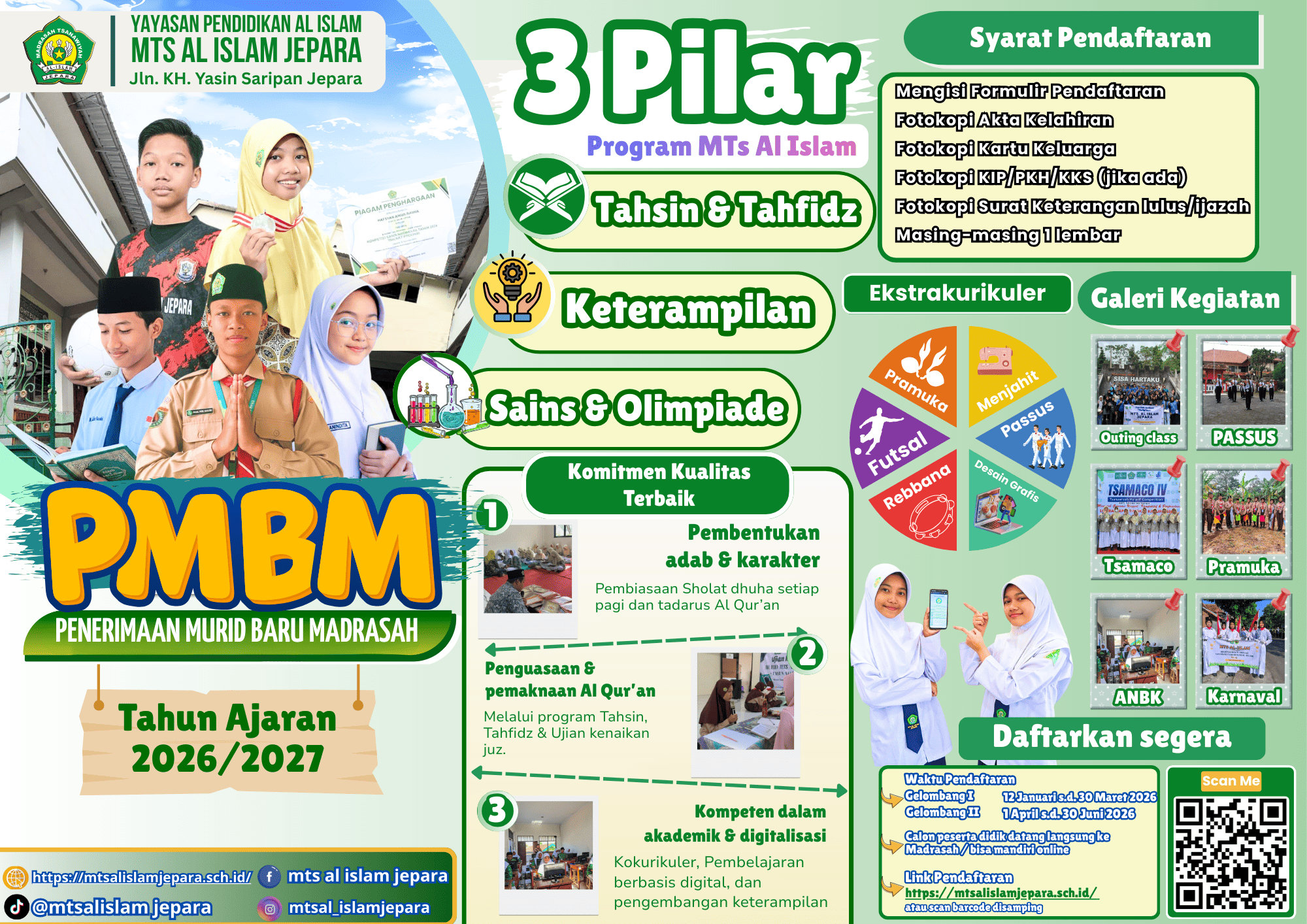 PMBM (PENERIMAAN MURID BARU MADRASAH) TP 2026/2027